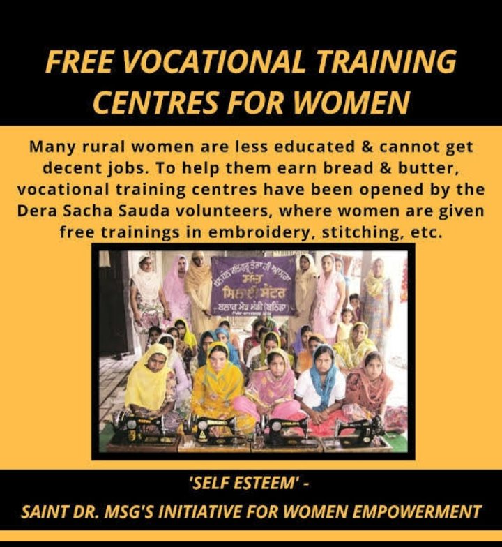Women have always been against in society, people believe that women are meant for household work, but today women contribute more to the development of the country. Keeping this in mind, Saint Dr MSG Insan Self Esteem campaign, the objective is to make every woman #EmpowerWomen.