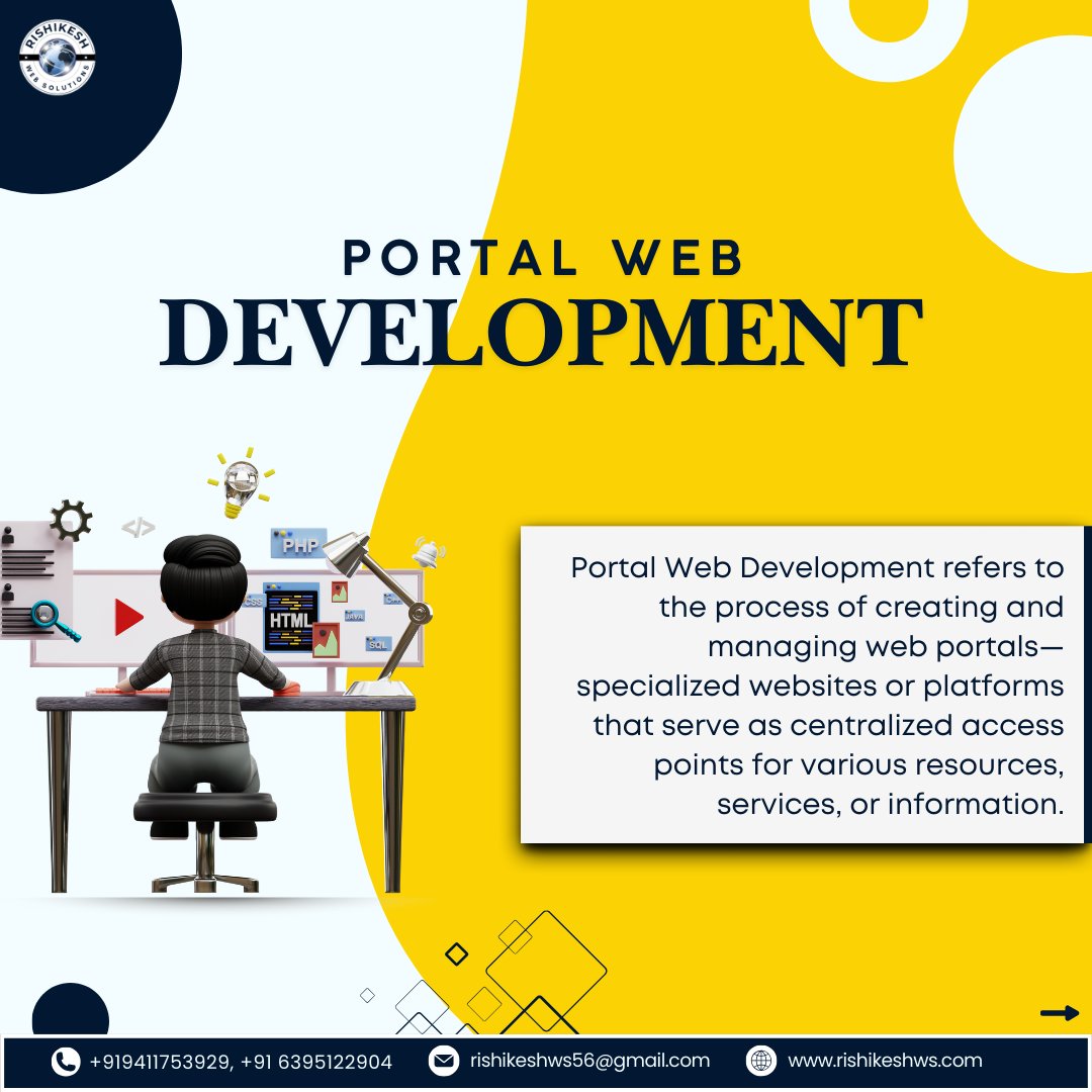 websolutions65's tweet image. &quot;Exploring Portal Web Development and Its Types 🌐💻

#PortalDevelopment #WebDesign #CustomWebPortals #DigitalTransformation&quot;#FrontendDevelopment #ResponsiveDesign #CodingLife #WebDesignTrends  #school #video #adventure #riverrafting 
#rishikesh.