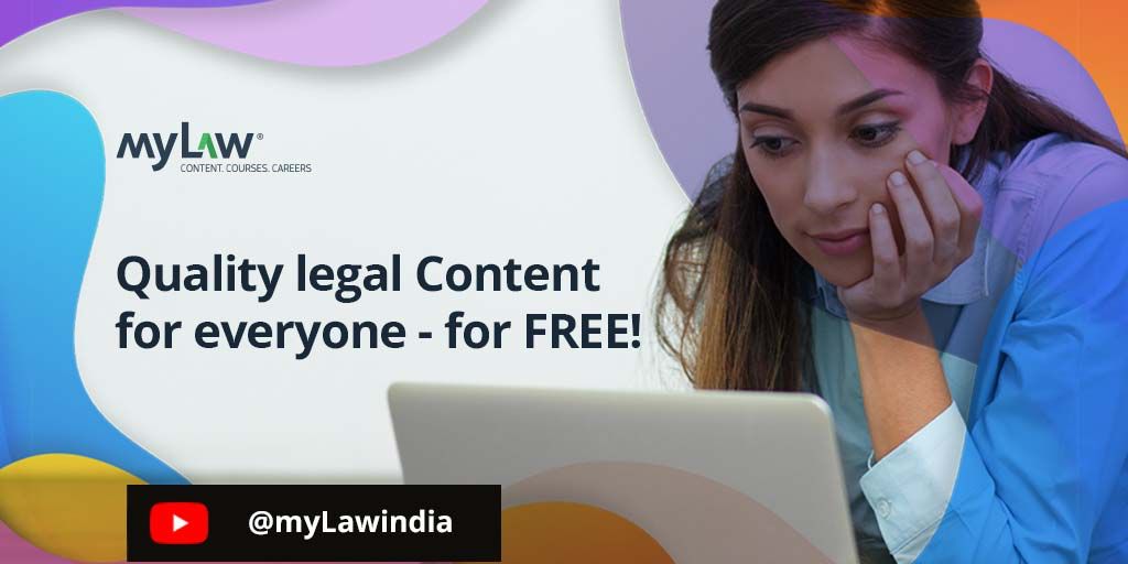 myLawnet's tweet photo. From this special National Law Day all myLaw content will be Absolutely Free! The myLaw YouTube channel now hosts quality courses, law entrance tools, interviews, documentaries and more - start learning now. Visit https://t.co/nkJ5tOv1GC https://t.co/6B24QUNtoA