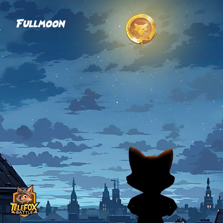 "Under the full moon, Foxie plots its next move—sly, swift, and unstoppable. 🦊🌕 #StayFoxie #TeleFox #TeleFoxBattle"

Play TeleFox Battle game: 🤖 t.me/Telefoxbattle_…
