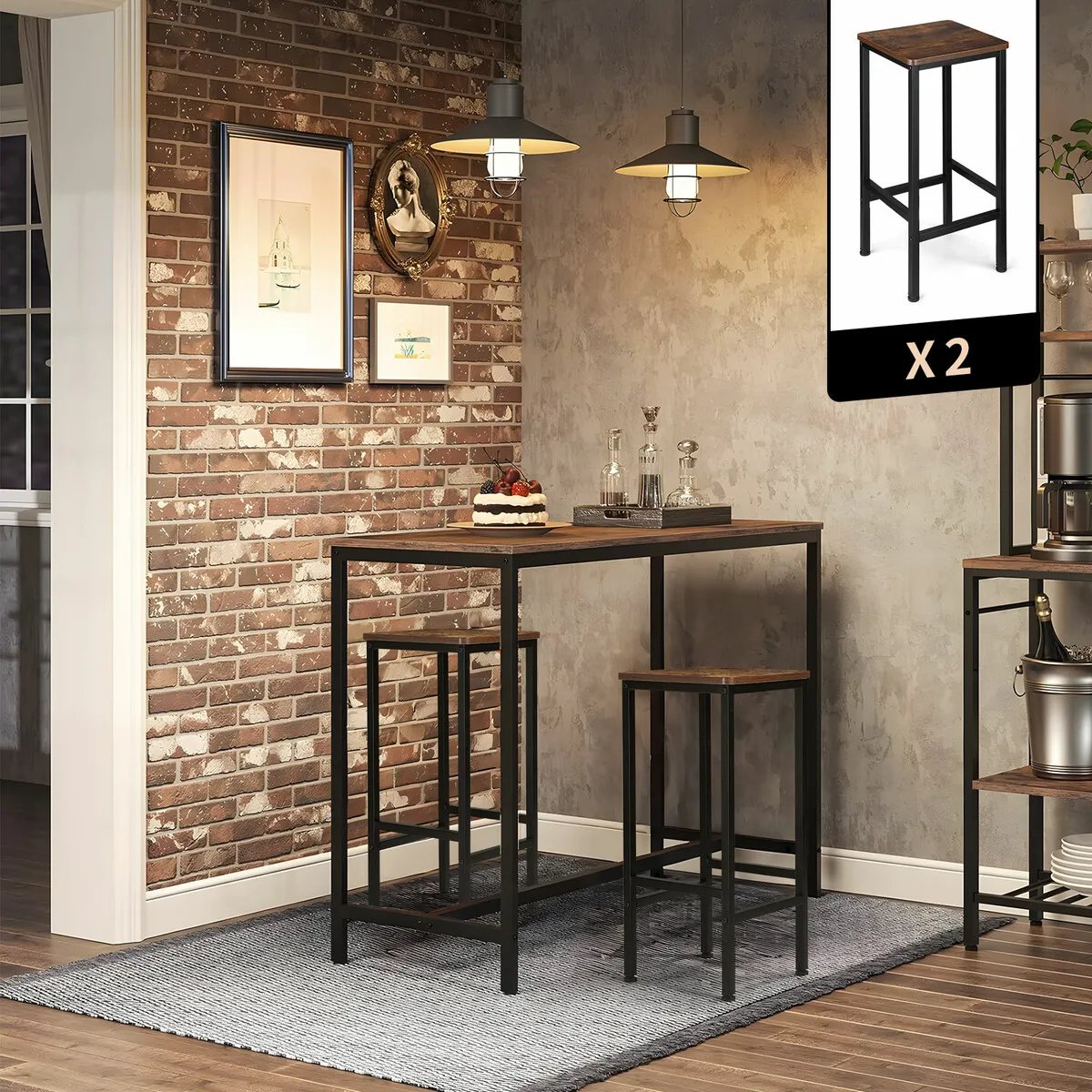 CrazySalesAus's tweet image. Bar Stools Set of 2 Kitchen Counter Height Barstools Dining Island Chairs Tall Modern Comfortable Backless Breakfast Seats for Home Restaurant Cafe Pub Now: $69.95 bit.ly/49biBS6
#barstools #kitchenstools #counterstools #diningchairs #breakfastseat