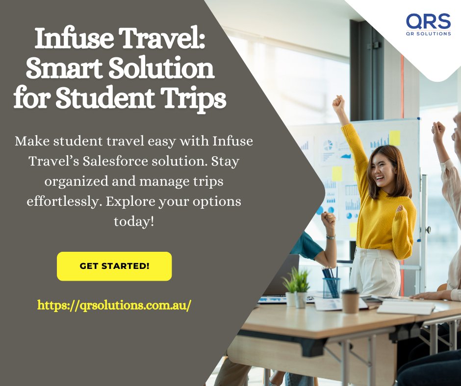 QR_Solutions's tweet image. Make student travel easy with Infuse Travel’s Salesforce solution. Stay organized and manage trips effortlessly. Explore your options today! qrsolutions.com.au/resources/use-… #Travelsolutionsforstudents #Salesforce #QRsolutions