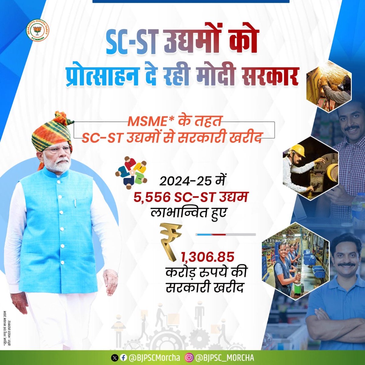 BJP SC MORCHA भाजपा राष्ट्रीय अनुसूचित जाति मोर्चा tweet media