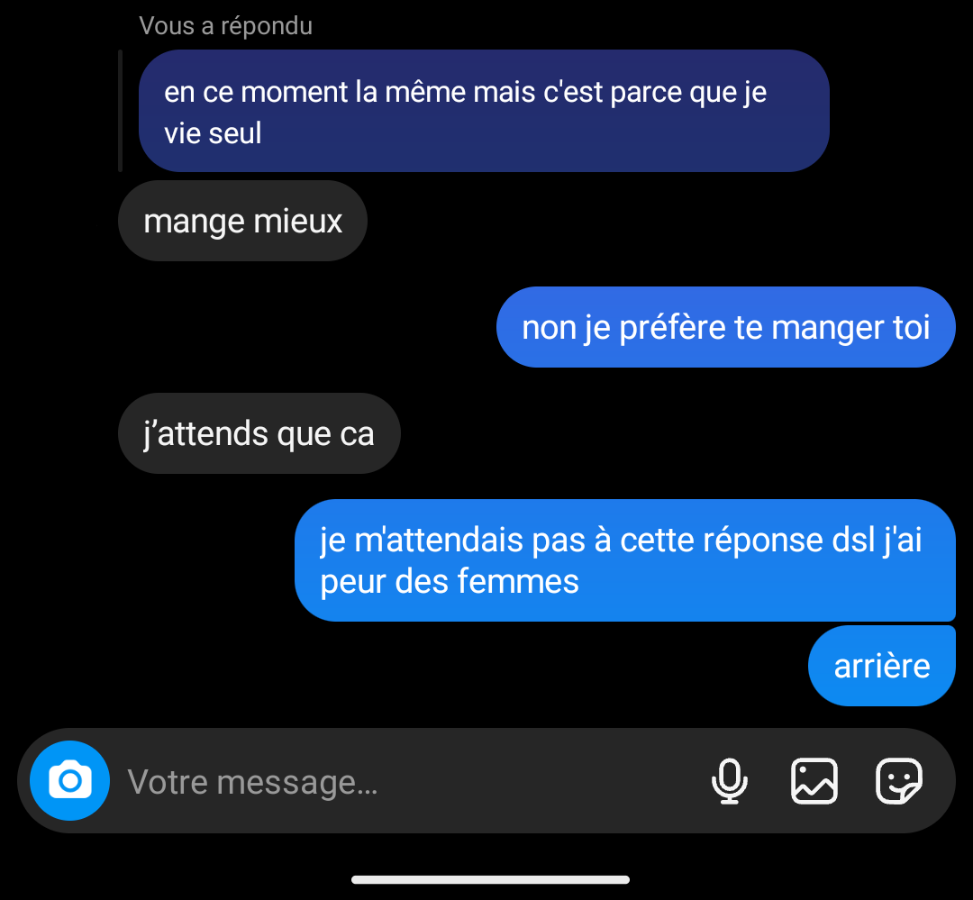 je préfère être un singe finalement