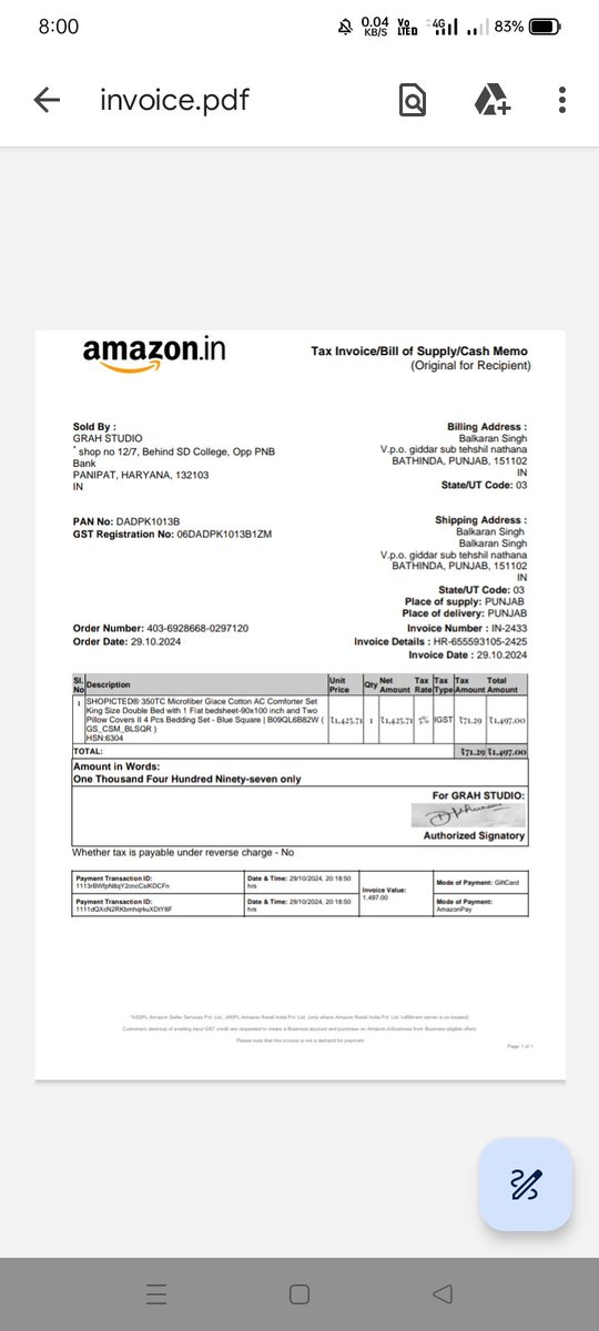 BalkaranSidhu's tweet photo. @amazonIN ordr id 403-6928668-0297120Different product received after lot of try i returned the product, but not refuse to refund. Seller is fraud send wrong products and doing fraud.Kindly check and issu my refund.Another ones review. Same happened with others. Kndly issu refund https://t.co/0Ff4wbdmLl