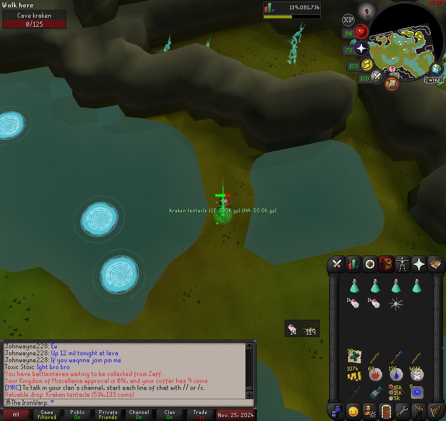 WarpRs's tweet photo. 601 KC on the Iron.  Still no Trident :[

#Runescape #osrs https://t.co/iXLFgcdHB5