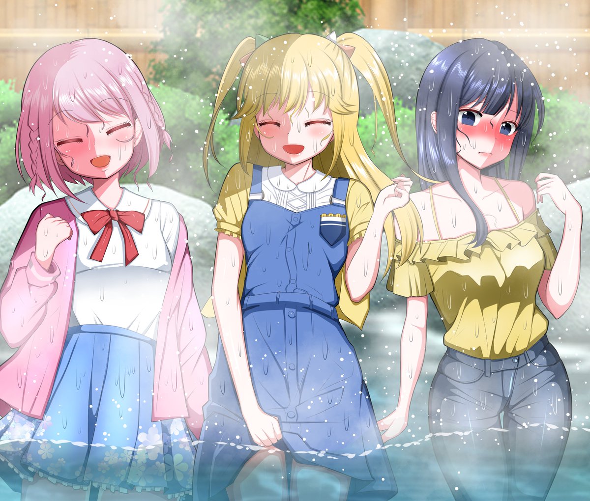 #いい風呂の日
そりゃ濡れますわなw 