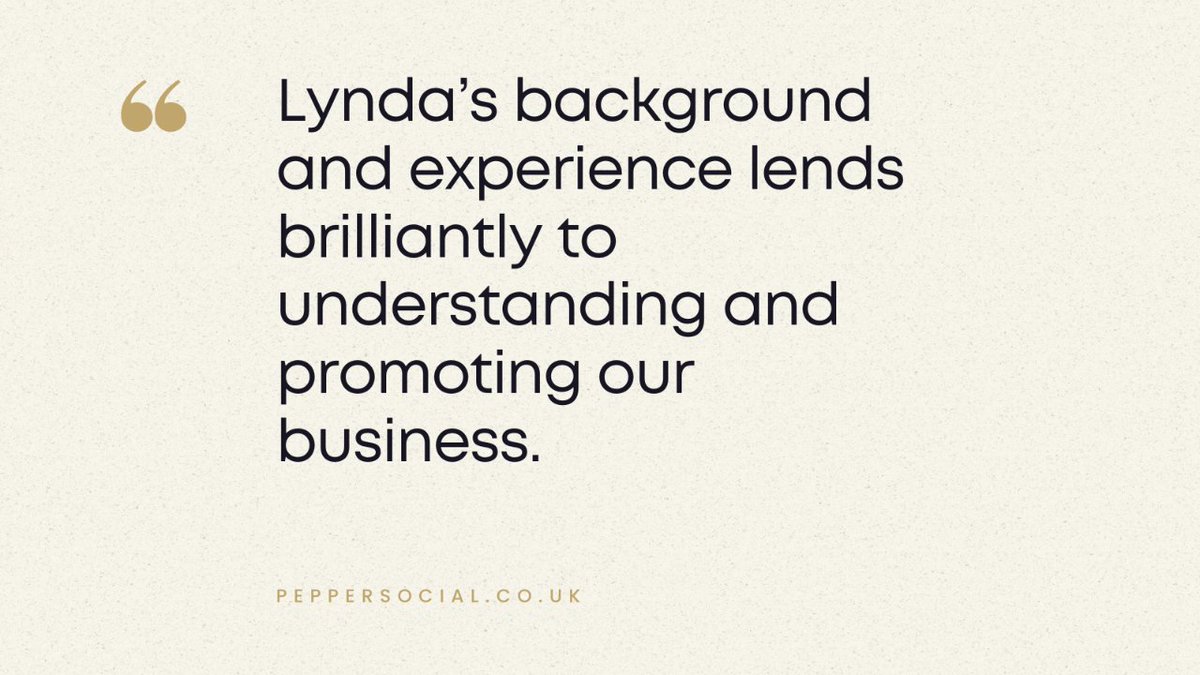 💼 Want to project a professional image?

My social media management ensures your business always looks its best online.

"Lynda’s experience lends brilliantly to promoting our business."

New client slots available.

More at peppersocial.co.uk/social-media-m…
#PepperSocial
