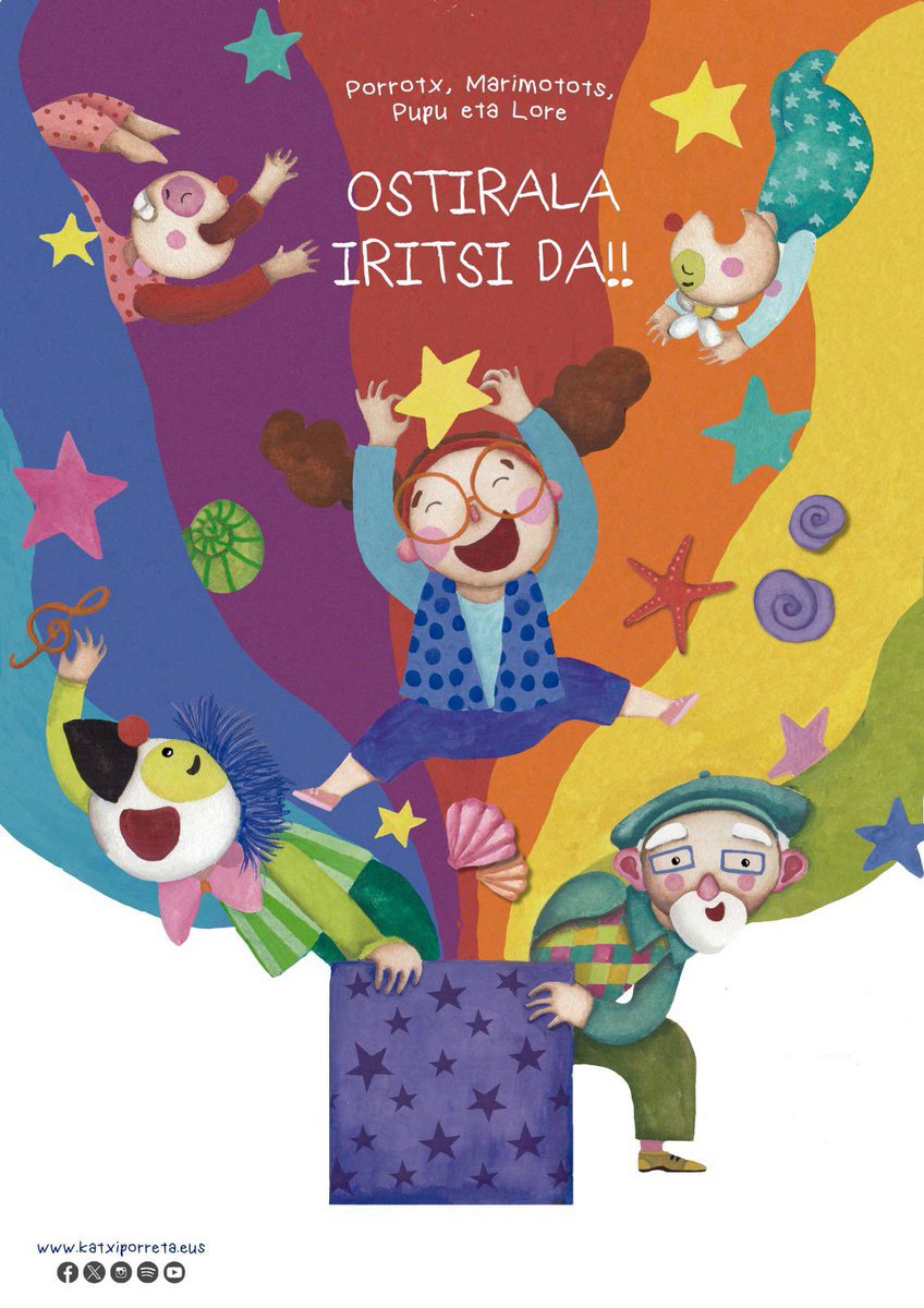 Ostirala iritsi da!
- Azaroak 29, ostirala, 18:00. ESKORIATZA (Kiroldegia). 
- ⁠Azaroak 30, larunbata, 16:30. ASTEASU (Frontoia).

Sarrerak, saioen egutegia eta informazioa:
 katxiporreta.eus (agenda).