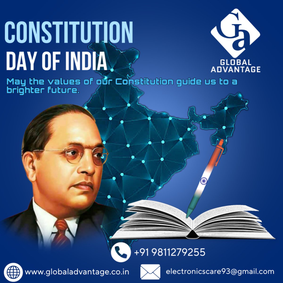 Globaladvantag0's tweet image. "The Constitution  is a covenant with the ideals of justice, equality, and freedom.

Contact us for more info:
Call: + 9811279255
Email: electronicscare93@gmail.com
Website: globaladvantage.co.in

 #cinemalighting #automation #digitalprojector #cinematography #constitutionday