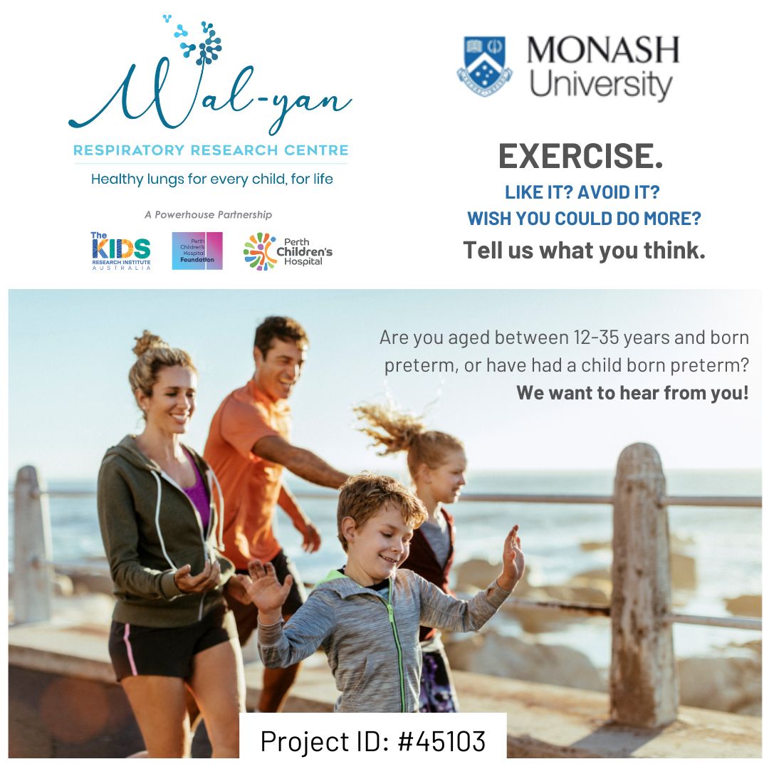 We are conducting a #5minutesurvey with @monashuni, to understand the need for a tailored exercise program for young people born #preterm (ages 12-35) and parents of children born preterm. monash.az1.qualtrics.com/jfe/form/SV_7a… #MedicalResearch