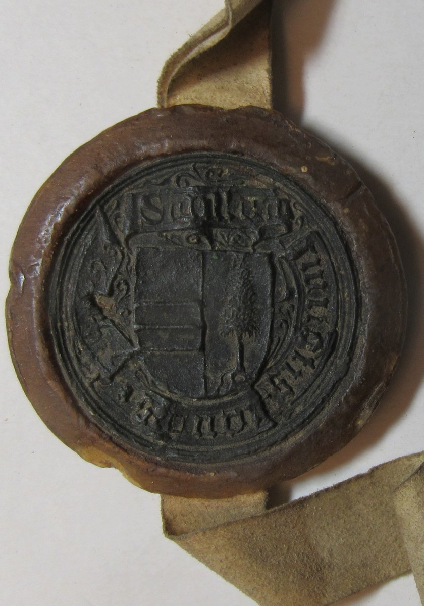 Ouverture des marchés de Noël demain à #Strasbourg 😊- #LeSceauDuMardi ne peut plus attendre et dévoile déjà son sapin sur le sceau de #Thann ! 🎄

sigilla.irht.cnrs.fr/190857