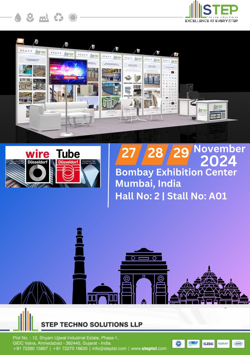 step_techno's tweet image. #Exhibitionsmumbai

#steptechnosolutionsllp

#Wireandtube