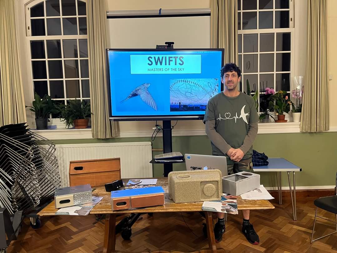 mitchellsnik's tweet photo. A packed out talk to the Canterbury District Swift Initiative.
Always enjoy delivering my Swift Talk it was great to have over 100 people turn up.
@AfSwifts https://t.co/7CYdaVRgAr