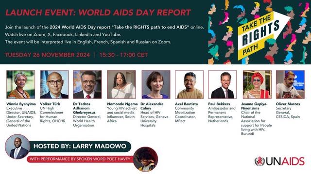 apha_sa's tweet photo. Join us for this session and support our Ground Force, Nomonde Ngema (@1banom9nde), who will be part of the panel launching this year’s World AIDS Day report, 'Taking the Rights Path.'

#WorldAIDSDay2024
#TakingTheRightsPath
#AphaGroundForce https://t.co/T5s8hLJ7lc