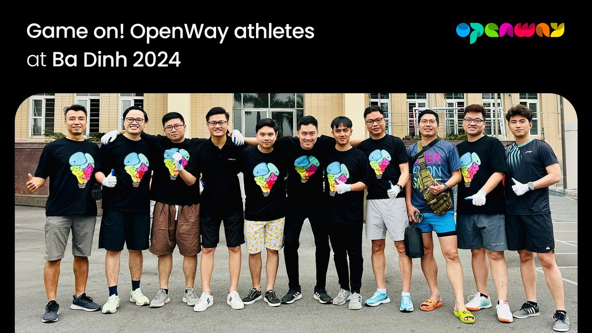 Team spirit in action! At the 2024 Ba Dinh Sports Festival, #OpenWay Vietnam showcased resilience, camaraderie, and a shared vision, inspiring a win outside the office. bit.ly/4gnxYt5