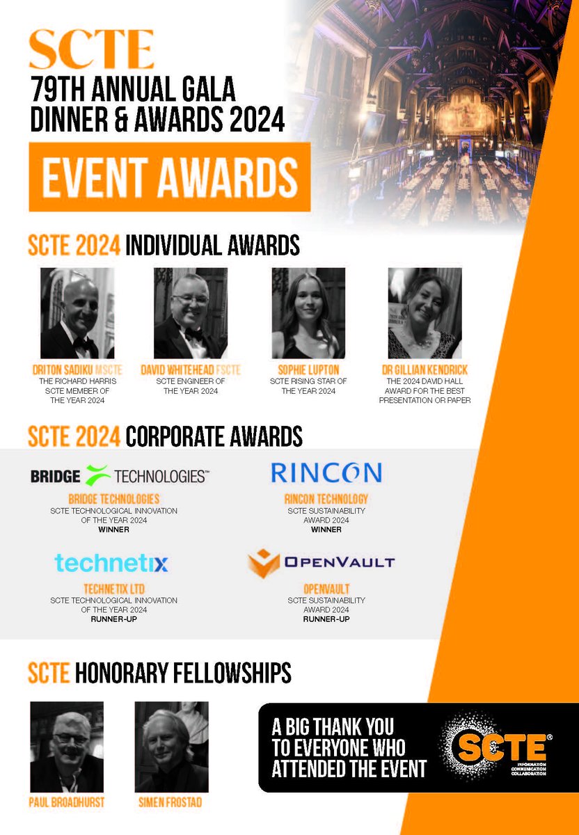 Massive congratulations to all our SCTE awards winners!