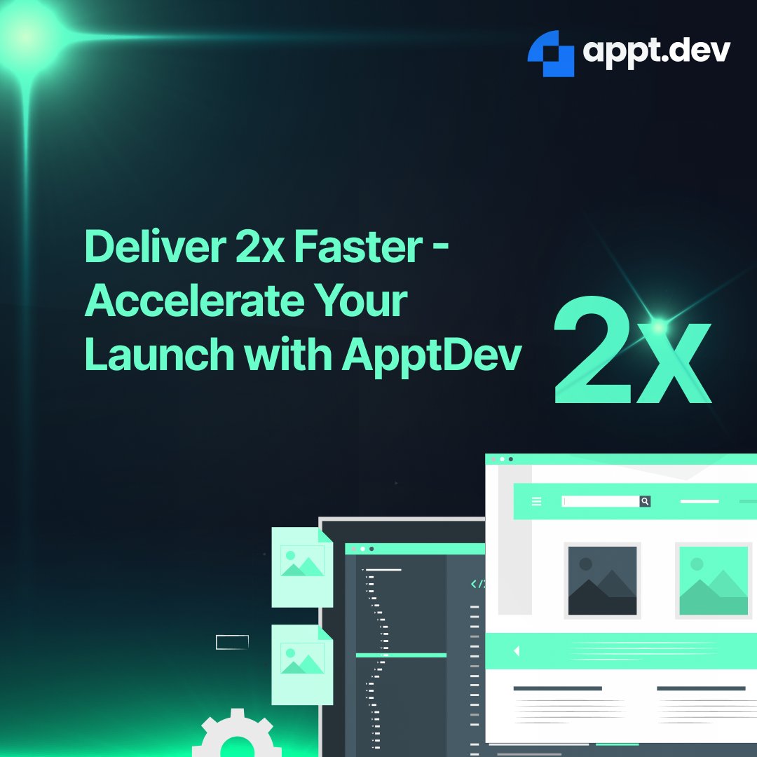 ApptDev's tweet image. ⚡ Speed up development with AppDev!
Streamline workflows, build faster with low-code, and launch in half the time.
Save time, innovate, and stay ahead. Start today: go.appt.dev/jyRI77Pq.
#LowCode #FasterDevelopment