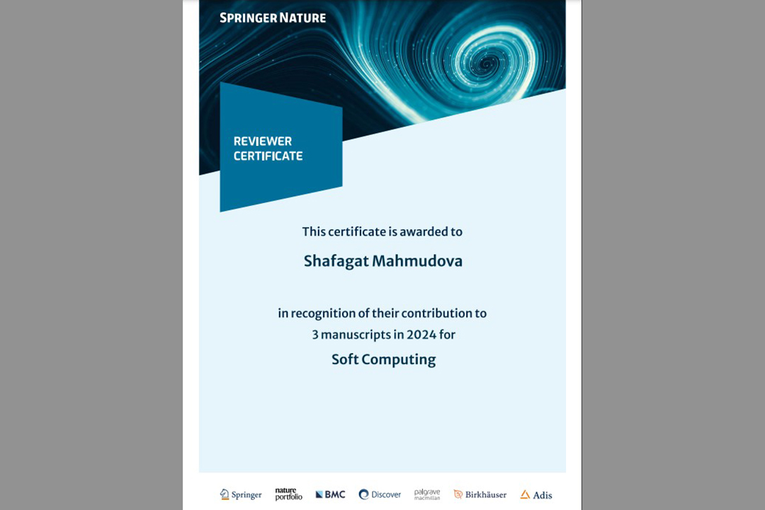 www_ict_az's tweet image. “Soft Computing” jurnalı institut əməkdaşının elmi ekspertiza fəaliyyətini yükək qiymətləndirib
#İnformasiyaTexnologiyalarıİnstitutu
#SoftComputing
#SCOPUS
#GoogleScholar
#DBLP
#rəy
#RəyçiSertifikatı
Ətraflı: ict.az/az/news/7157