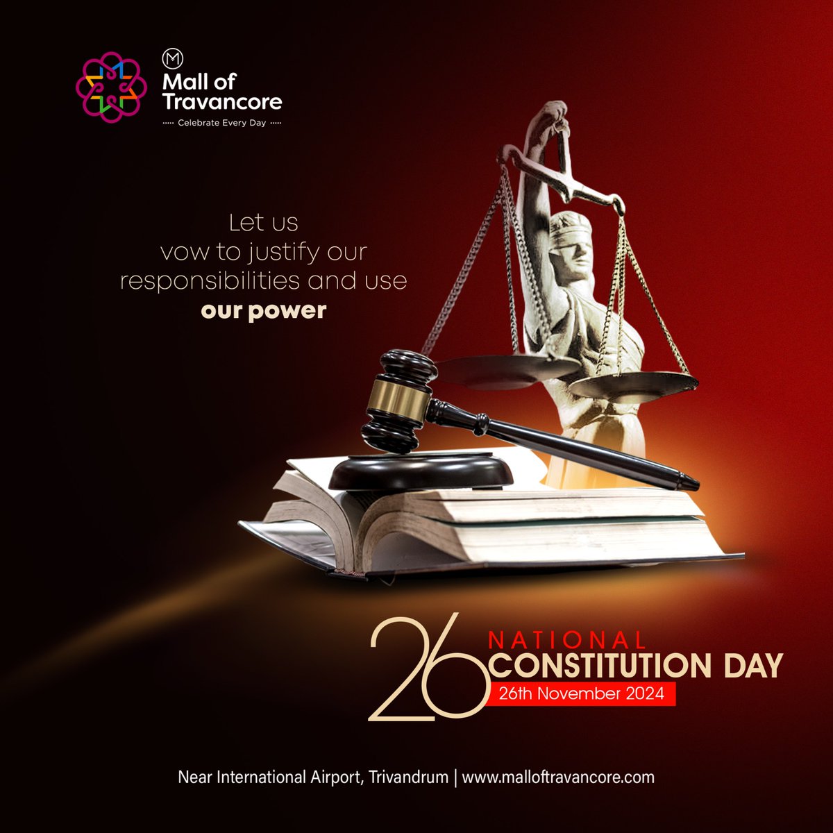 Celebrating the spirit of democracy, equality, and justice on National Constitution Day! Let’s honor the foundation that unites us all. 🙌 #ConstitutionDay #WeThePeople #ProudIndian