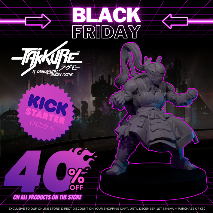During this Black Friday you will not only be able to take advantage of a spectacular offer. You also have exclusive miniatures from the Kickstarter campaigns available!

rampershop.myshopify.com

Don't miss this opportunity to complete your collection, only while supplies last!