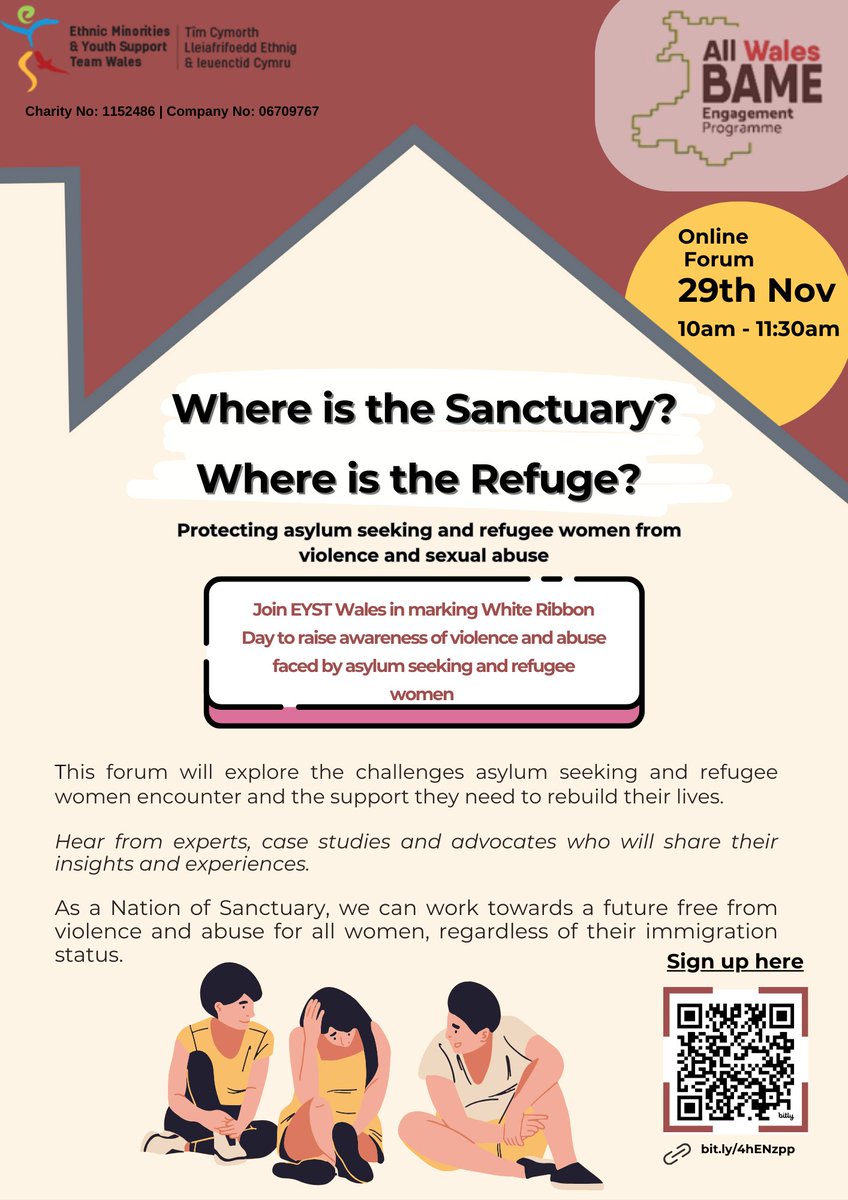Join us this Friday in marking #WhiteRibbonDay at our upcoming online forum, "Where is the Sanctuary? Where is the refuge?"
Protecting asylum seeking and refugee women from violence and sexual abuse! 

A few days left to register! 

*Sign Up Here*
bit.ly/4hENzpp