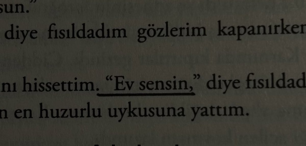 “Ev sensin”