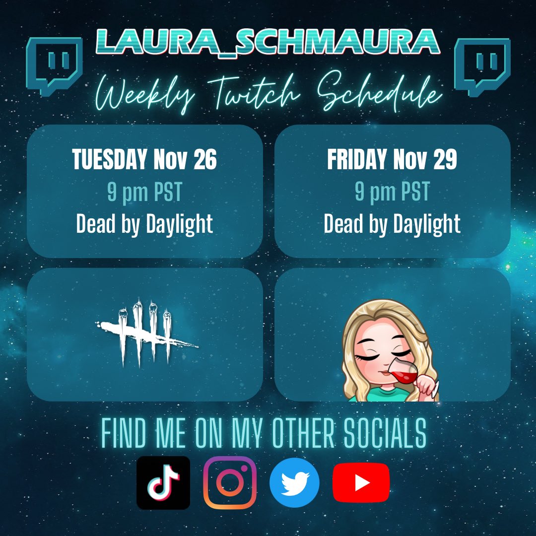 I’m back after my week away! Streaming twice this week on Tuesday and Friday!