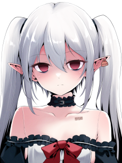 これはノリで描いたキリアと牙姫のカスタムポートレートです 使いたい人がいたらどうぞ 