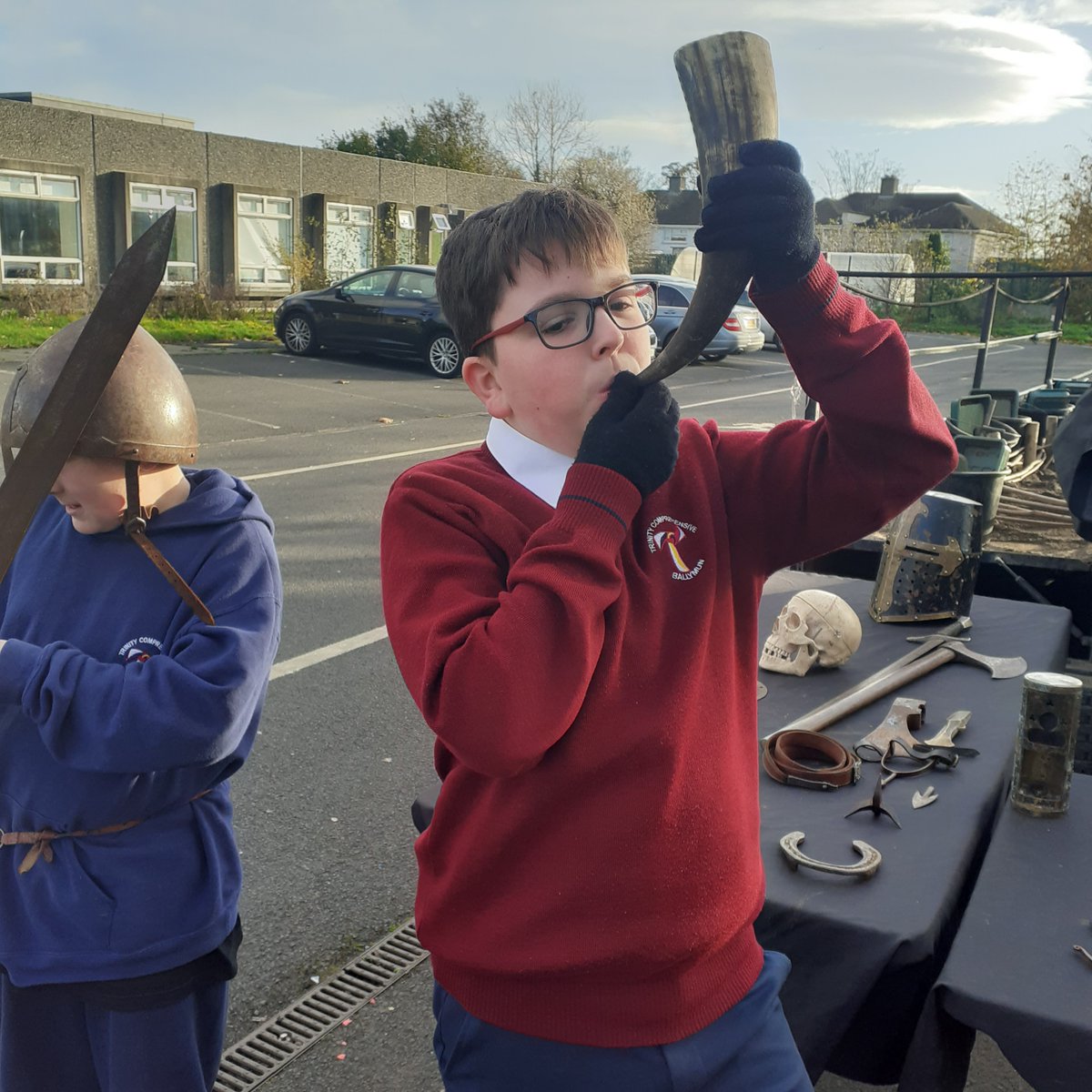 TrinityCompLib's tweet image. Today we are heading into day 2 of the Big Dig to celebrate our school's History Week! Who knows what we'll excavate! @jcsplibraries @TrinityComp_