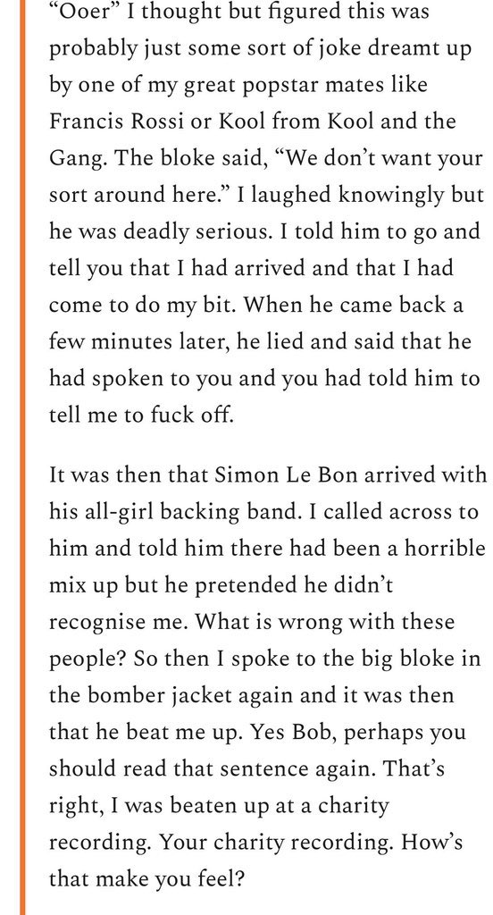 youngonesfan's tweet image. Rik Mayall’s letter to Bob Geldof, 26th November 1984. Taken from  Letters of Note, by Shaun Usher
#rikmayall #BandAid40 #BandAid