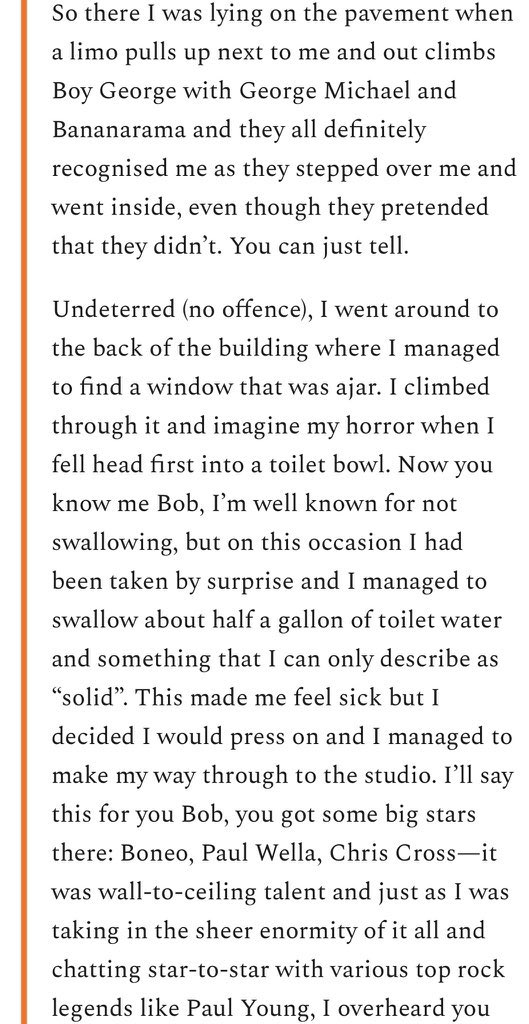 youngonesfan's tweet image. Rik Mayall’s letter to Bob Geldof, 26th November 1984. Taken from  Letters of Note, by Shaun Usher
#rikmayall #BandAid40 #BandAid