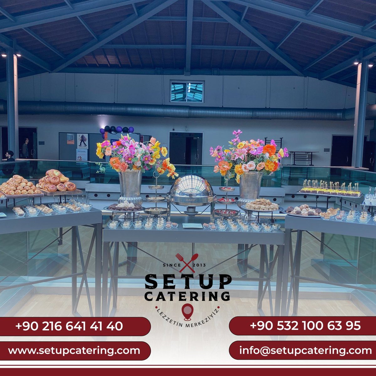 SetupCatering's tweet photo. 📍Kadir Has Üniversitesi, Cibali - Fatih

12/11/2024 - Koruncuk Vakfı 45. Yıl Etkinliği🥤🥨

📍 Merkez Mah. Erenler Cad. Murat Sok. No:12, Setup Catering Plaza, Çekmeköy, İstanbul

☎️ +90 216 641 41 40

📱+90 532 100 63 95

#özeletkinlik #özeldavet #fuaryemekleri #event #kokteyl https://t.co/BsiUkPRIli