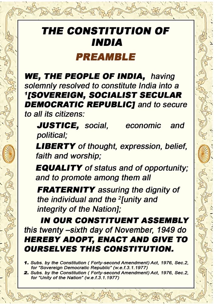 PrincipalAifd's tweet photo. Constitution Day  also known as "National Law Day", is celebrated in India on 26 Nov every year to commemorate the adoption of the Constitution of India. On 26 Nov 1949, the Constituent Assembly of India adopted to the Constitution of India,  into effect on 26 January 1950. https://t.co/ZpULA1F4ee