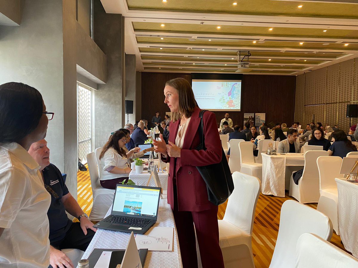 Martine Aamdal Bottheim (@bottheimm) on Twitter photo Happy to join the <a href="/XPLRScandinavia/">Scandinavian Tourist Board</a> #TourismSeminar highlighting 🇳🇴's growing ties with 🇮🇳 travelers.
In 2023, we processed 22,206 Schengen visas with a low rejection rate. With rising interest, we aim for even faster visa processes by 2025.
Sharing #Scandinavian magic❄️ Happy to join the <a href="/XPLRScandinavia/">Scandinavian Tourist Board</a> #TourismSeminar highlighting 🇳🇴's growing ties with 🇮🇳 travelers.
In 2023, we processed 22,206 Schengen visas with a low rejection rate. With rising interest, we aim for even faster visa processes by 2025.
Sharing #Scandinavian magic❄️