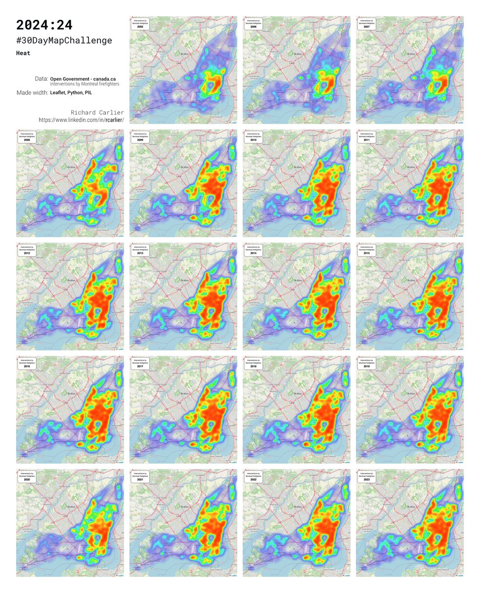 #30DayMapChallenge : 2024:25 - Heat
