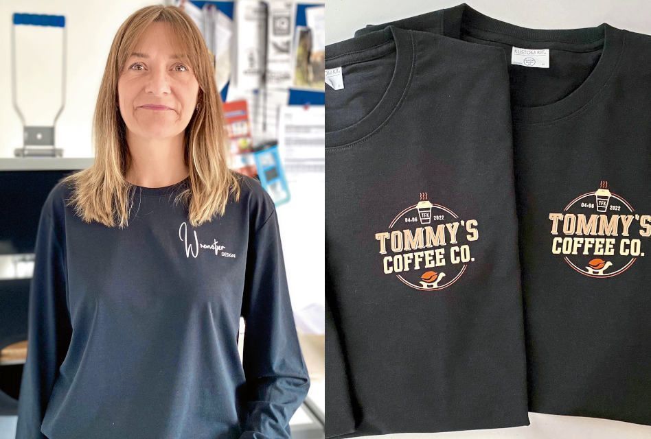 Jenny-Lee Lavery, owner of Wrenster Design in Farnborough, reveals why her favourite products to decorate: the <a href="/kustom_kit/">Kustom Kit</a> Fashion Fit Tee &amp; Fashion Fit Long Sleeve Tee, are a great option for #HTV &amp; #transferprinting — find out more in our November issue! imagesmag.uk/nov24-readers-…