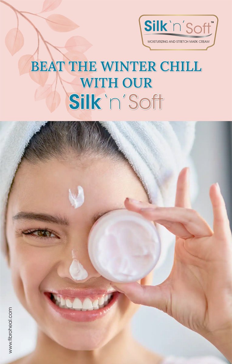Fibroheal1's tweet image. A winter #moisturizer is your skin's best friend when the winds blow cold &amp;amp; dry.

Try our "Silk 'n' Soft" #MoisturizingCream made from #natural, #luxury ingredient called #SilkProtein, which goes above &amp;amp; beyond to #nourish &amp;amp; #pamperyourskin to beat the winter chill.

@Vvk_mishra