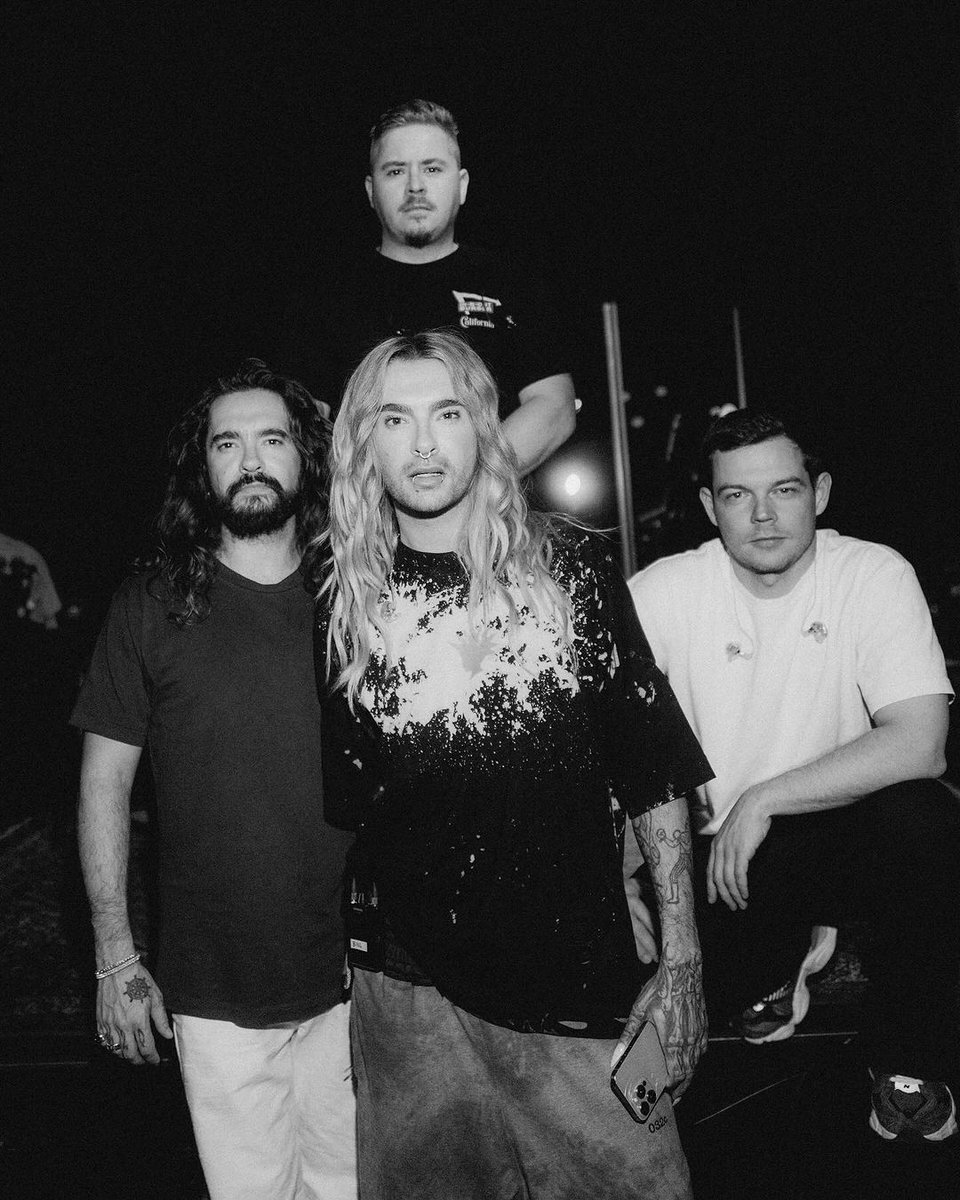 tokiohotel's tweet photo. Your favorite band is back together for rehearsals before our US and LATAM tour! 🫶🏻  Who's coming? 👀 https://t.co/KMratK1G6y