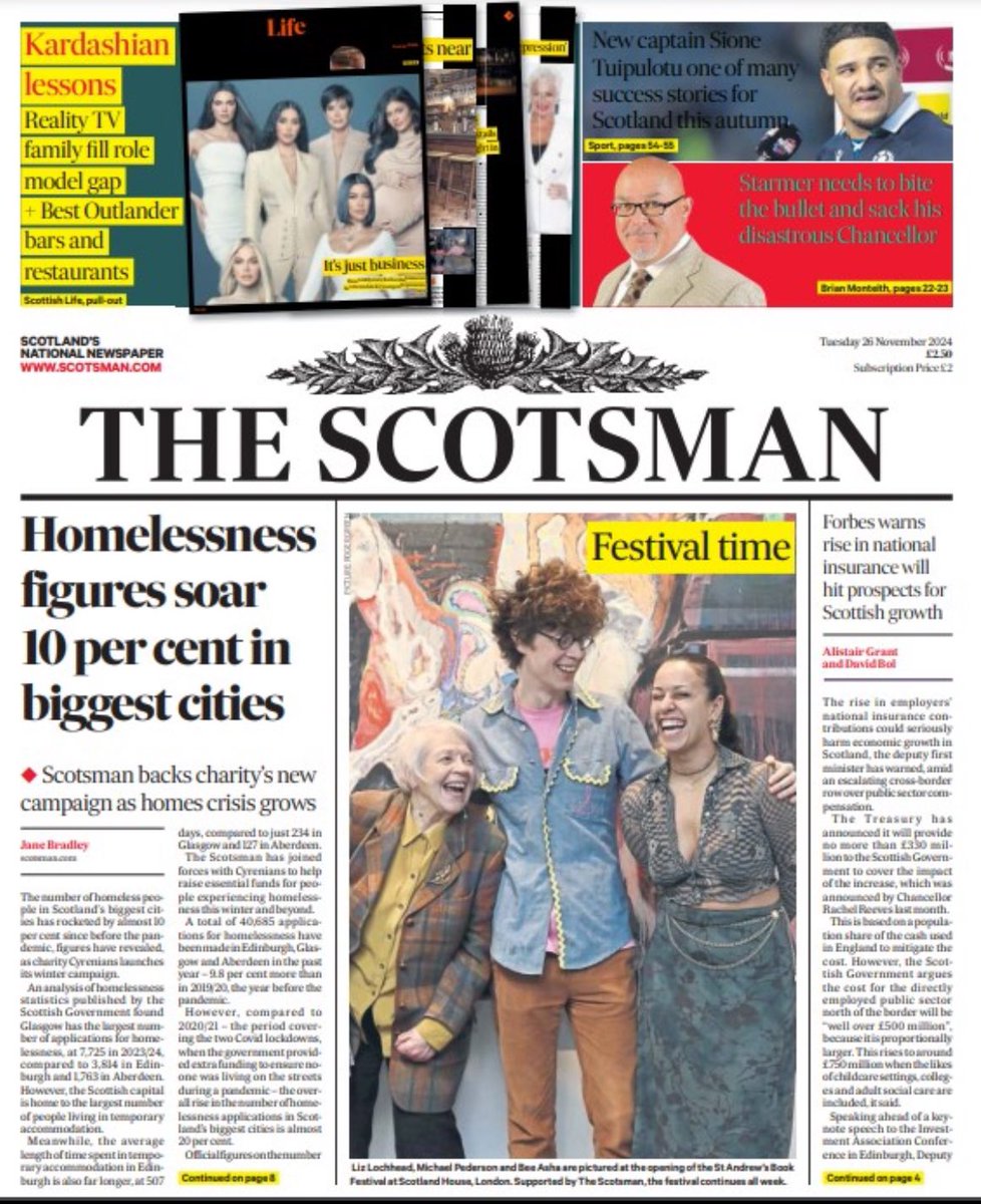 Today The Scotsman launches its Christmas campaign, supporting the vital work of <a href="/Cyrenians1968/">Cyrenians</a> in tackling the causes and consequences of homelessness in Scotland.  Please support if you can. <a href="/janekbradley/">Jane Bradley</a> piece here 

scotsman.com/news/scottish-…