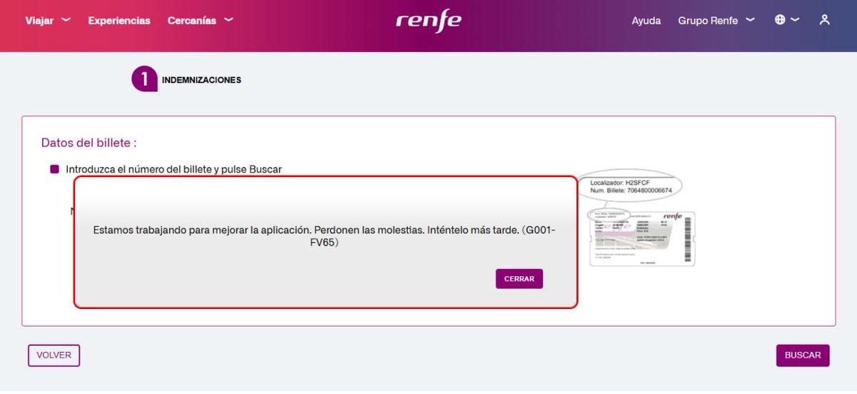 rizlinha's tweet photo. 3 dias tentando reclamarlle a @Renfe un retraso de mais de 2 horas... pero non fan mais que mellorar a aplicación e perxudicando a atención, cando nos poderan atender? Poden darnos mais info? https://t.co/ym1ScYX1kX