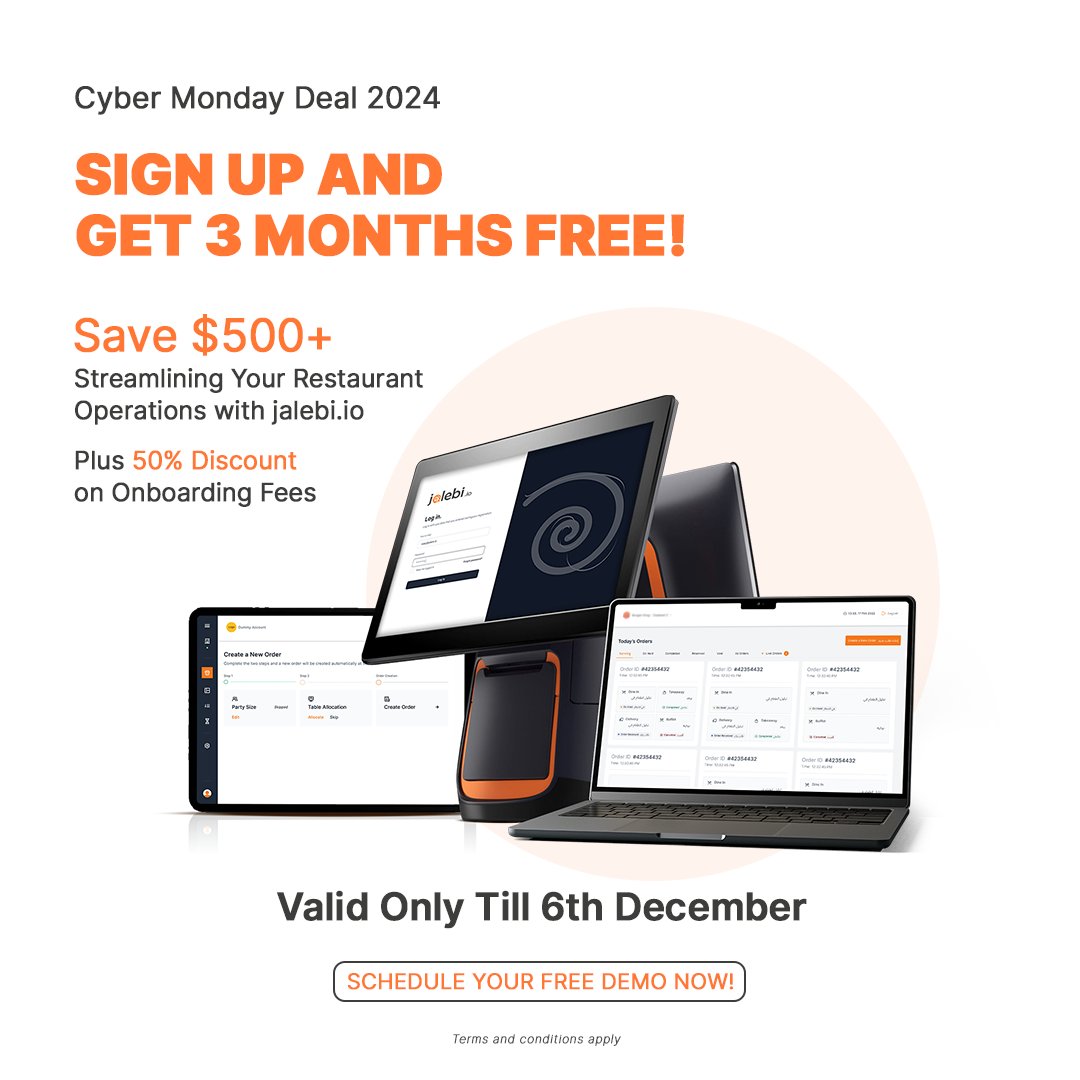 #CyberMonday

Just Got Sticky Delicious! 🔥

Tired of juggling inventory, operations, and daily chaos?

It’s time to add the sweetness of jalebi.io to your operations and leave the stress behind!

For a limited time only, we’re serving up a deal too good to miss, so