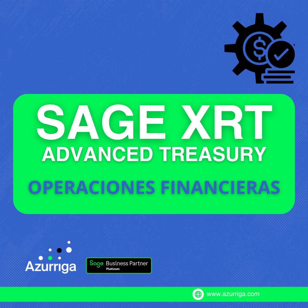 Operaciones Financieras gestiona los instrumentos de financiación e inversión a corto, medio y largo plazo, ofreciendo amplias posibilidades de análisis, simulación y personalización.

#gestionfinanciera #azurriga #sagepartner