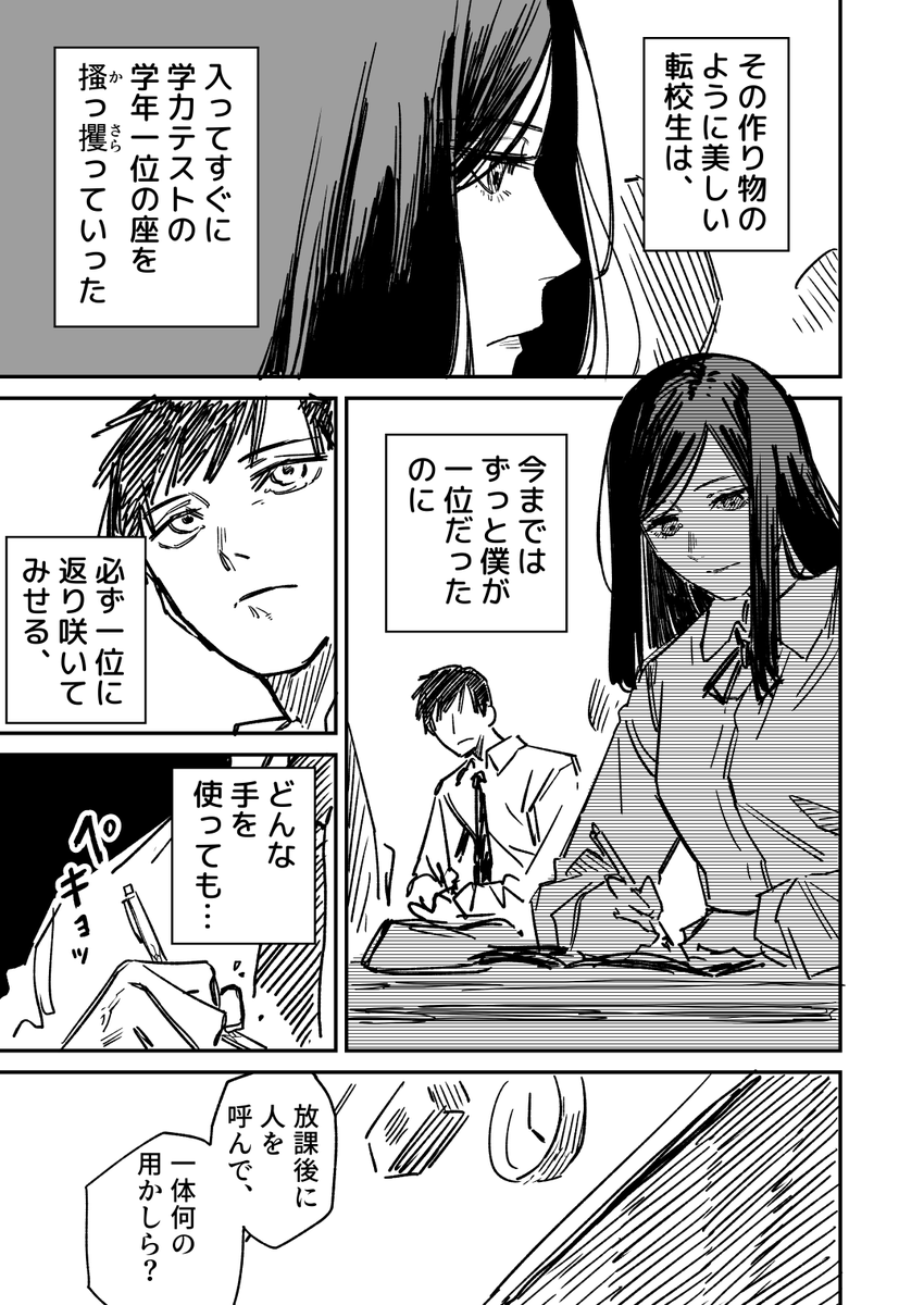 学年一位の転校生 