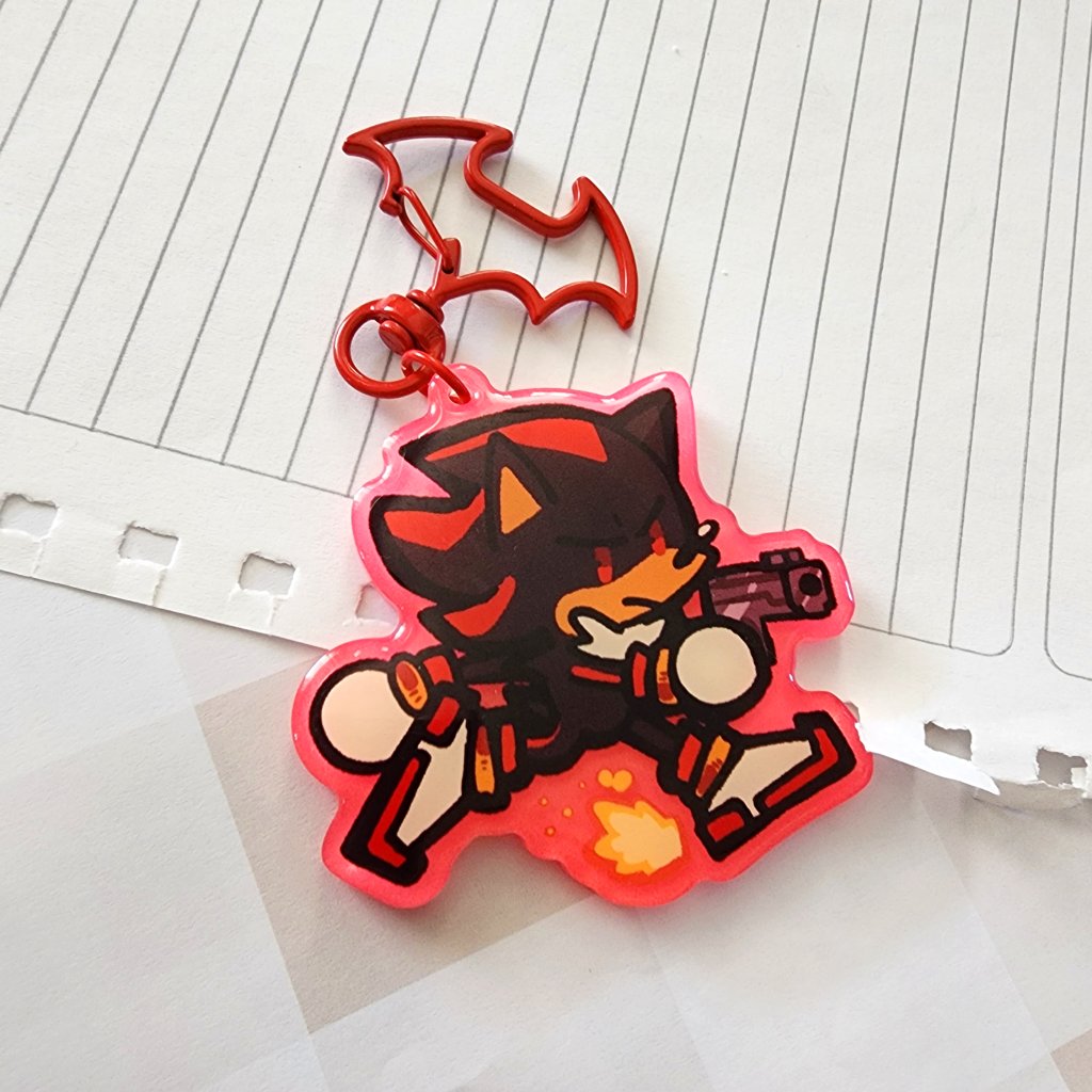 シャドウ・ザ・ヘッジホッグ 「I only have 1 glow in the dark shadow ch」|StarGlow🌻@ LAYTON IS BACK☕のイラスト