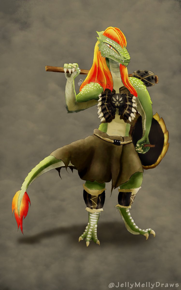 Lizardfolk Commission for <a href="/ZeroManaBeast/">Pyris Manaburst, pro 🇵🇸</a>