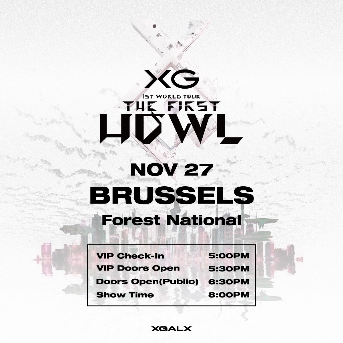 XGOfficial_'s tweet photo. XG 1st WORLD TOUR “The first HOWL” Landing at Brussels Announcement

https://t.co/VImj96yu0T

#XG_1stWORLDTOUR 
#ThefirstHOWL 
#XG #XGALX https://t.co/cx4xGh2FX5