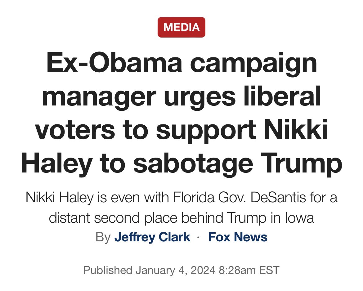 imagine being so stupid you urge liberals to ratfuck the gop primary, and then base your entire battleground strategy on trying to win those same people over as swing voters