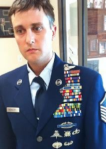 BaconFueledBody's tweet photo. @The_Captain1968 @ArthurHelms6 No that's not Ralph.

Here is Ralph, but just from last year without the beard.  He was getting awarded Medal of Most Medals Awarded. https://t.co/IVzbMh1Avx