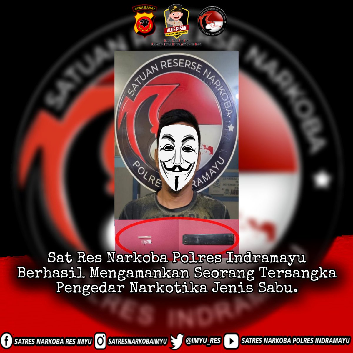 Sat Res Narkoba Polres Indramayu Berhasil Mengamankan Seorang Tersangka Pengedar Narkotika Jenis Sabu 

@ditnarkobajabar
#ditnarkobajabar #satresnarkobaindramayu #polresindramayu